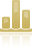 Icon von ein Balkenchart in goldene Farbe